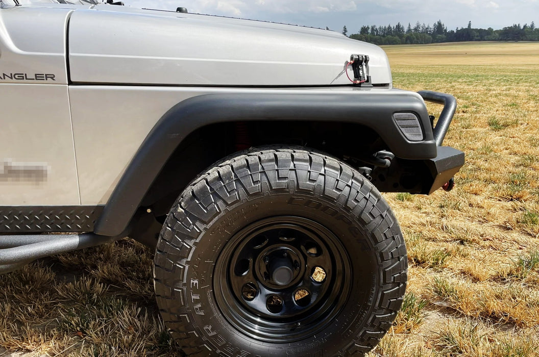 Clear Lens Amber Triple-Row LED Strip Fender Flare Side Markers For Wrangler TJ