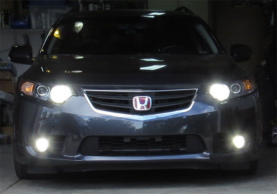 6000K White 9005 LED Daytime Running Light Kit For Acura TSX TL Honda Civic, etc