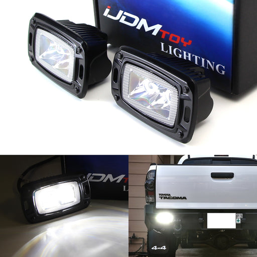 Flush Mount 10W LED Backup or Driving Pod Lights For Truck Jeep Off-Road, (Spot)