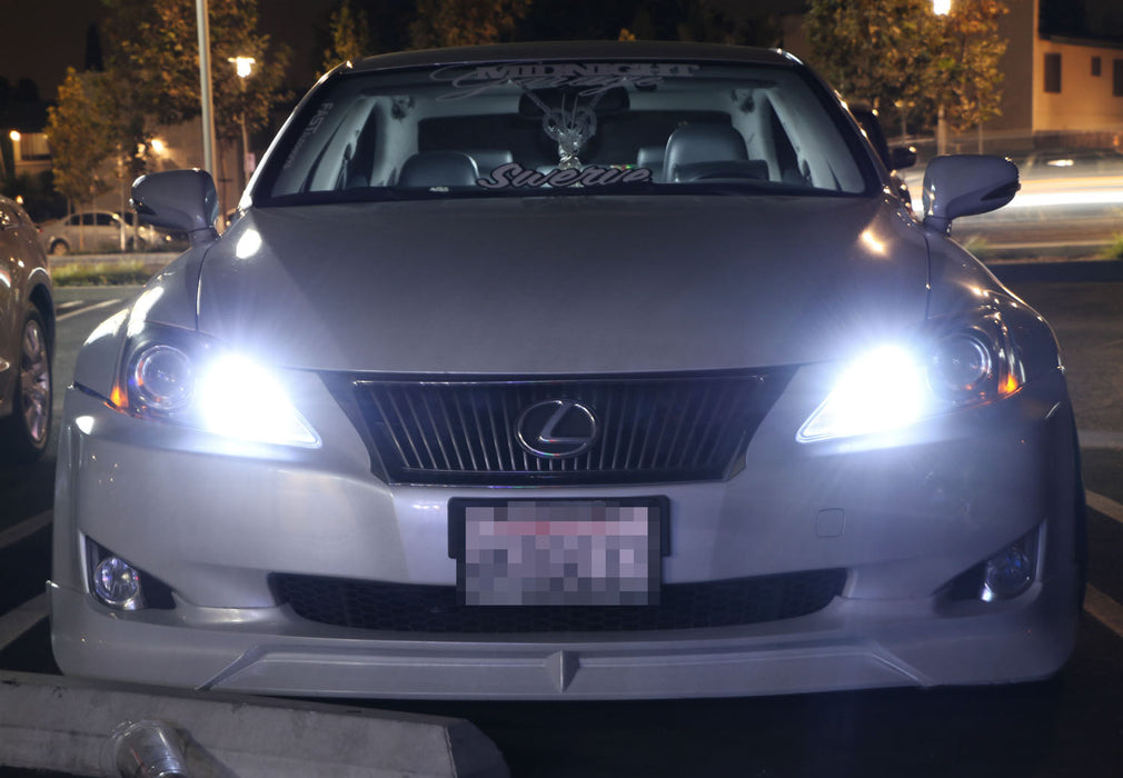 White 9005 LED High Beam Daytime Running Lighting Kit + Bulbs For Lexus Toyota