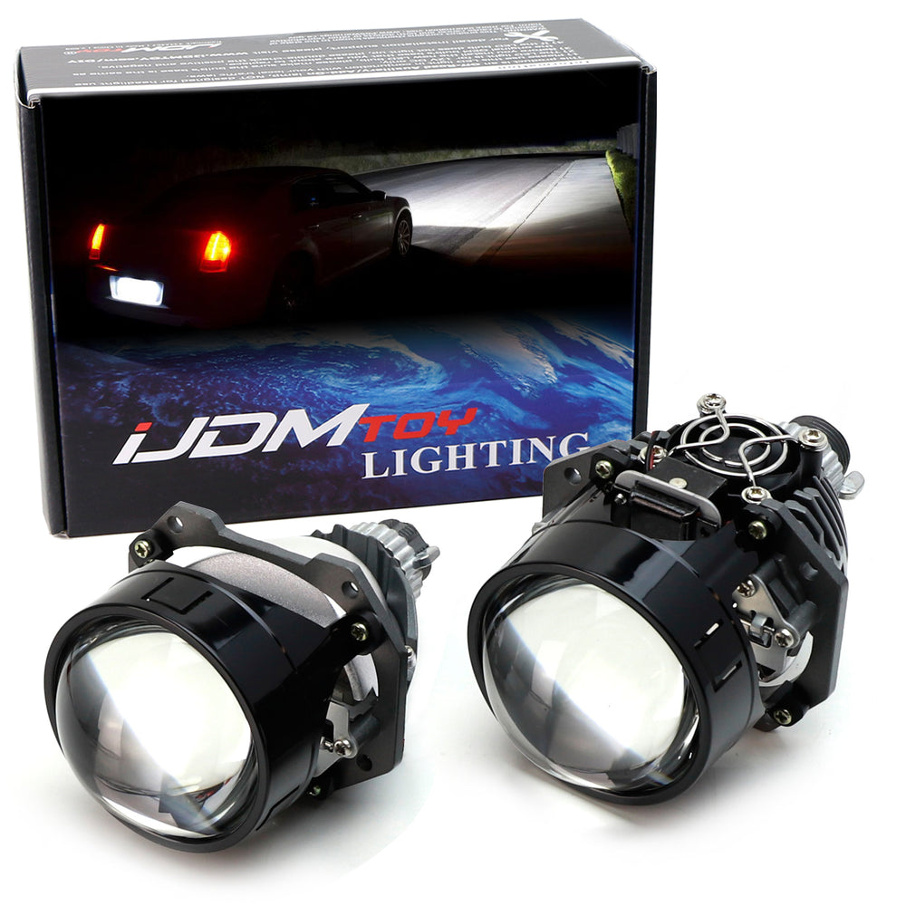 2.5" 28W LED Bixenon Headlight Retrofit Projector Lens Custom Conversion Upgrade