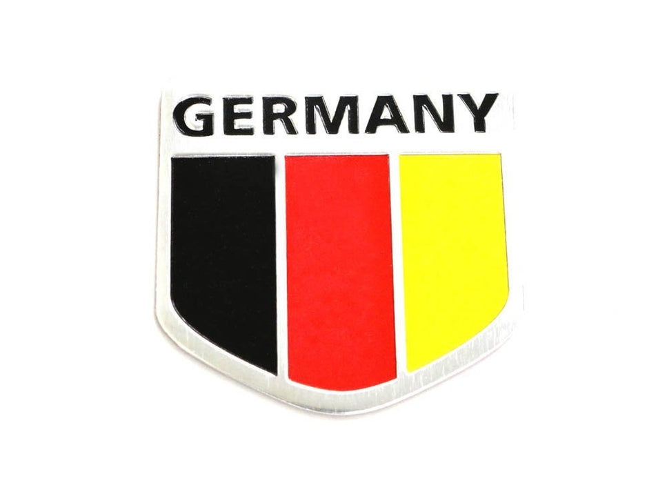 (1) Germany Black Red Yellow Flag Badge For German Cars Audi BMW Mercedes VW etc