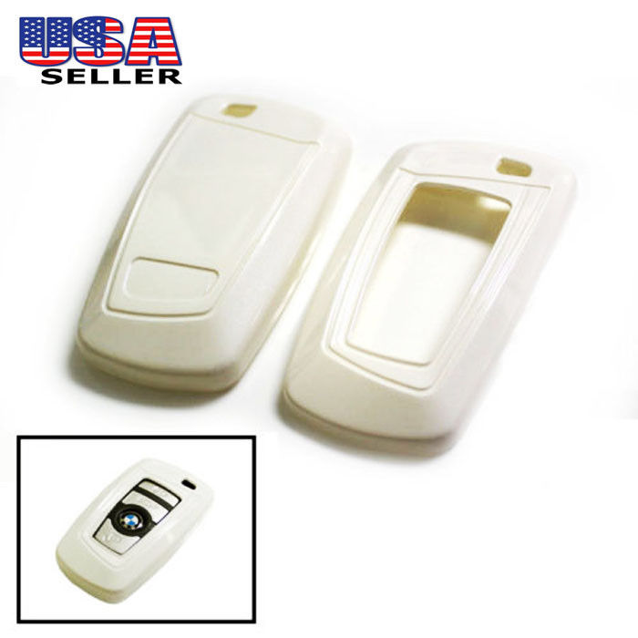 Exact Fit Glossy White Smart Key Fob Shell For BMW 1 2 3 4 5 6 7 X3 Series