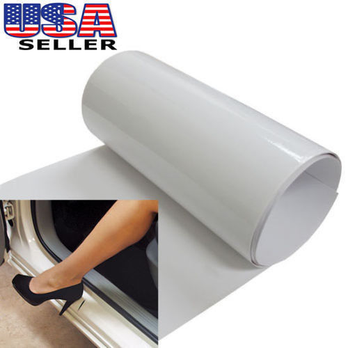 6" x 48" Clear Door Sill or Door Edge Paint Protection Scratch Film Vinyl Sheet