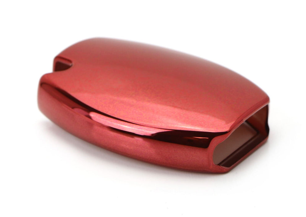 Chrome Red TPU Key Fob Case For Mercedes C E S M CLA CLK CLS SLK GLK GLA GL etc.