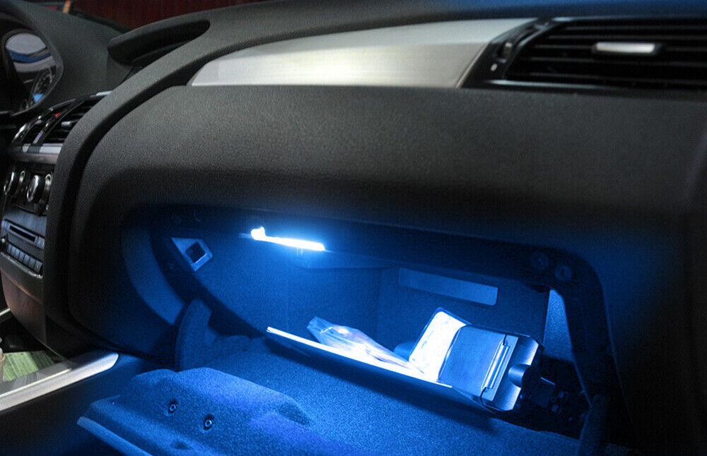 Aqua Blue 18-LED Glove Box/Footwell Interior Lamps For VW Jetta GTI Altas CC Eos