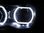 X5-R Style White LED Halo Ring Angel Eye Shrouds For 2.5" H1 Headlamp Projectors