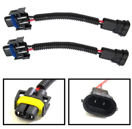 H11 H8 H9 Extension Wiring Harness Sockets Wire For Headlights or Fog Lights