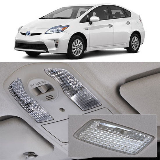 JDM Crystal Clear 3PC Interior Map Dome Light Covers For 2010-15 Toyota Prius