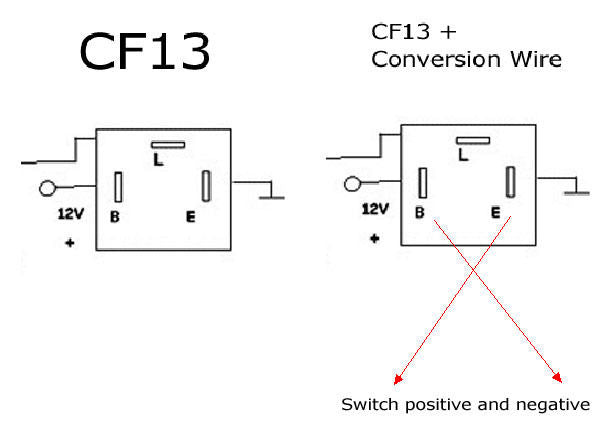 3-Pin CF13 & CF14 LED Flasher Relay For Turn Signal Lights Hyper Blink Flash Fix