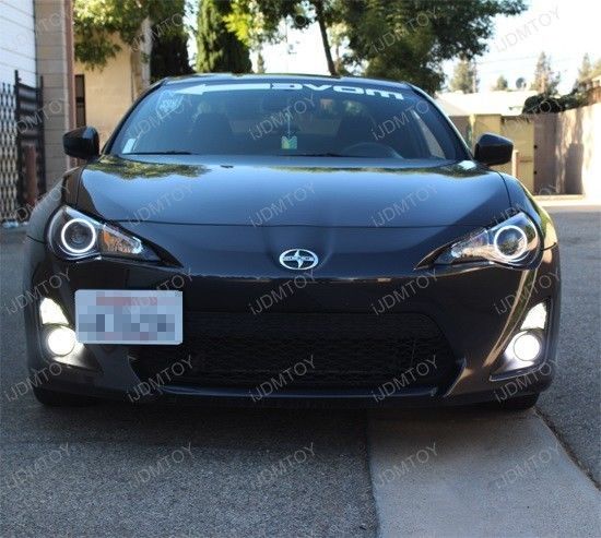 18W High Power 6-LED Fog Light Lamps w/ LED Halo Rings For Scion FRS Subaru BRZ