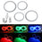 Xenon Headlight RGB 7-Color LED Angel Eyes For BMW E90/E91 LCI 3 Series Sedan