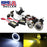 3" Projector Fog Light Lamps w/ 40-LED Halo Angel Eyes Rings + 3000K HID Combo