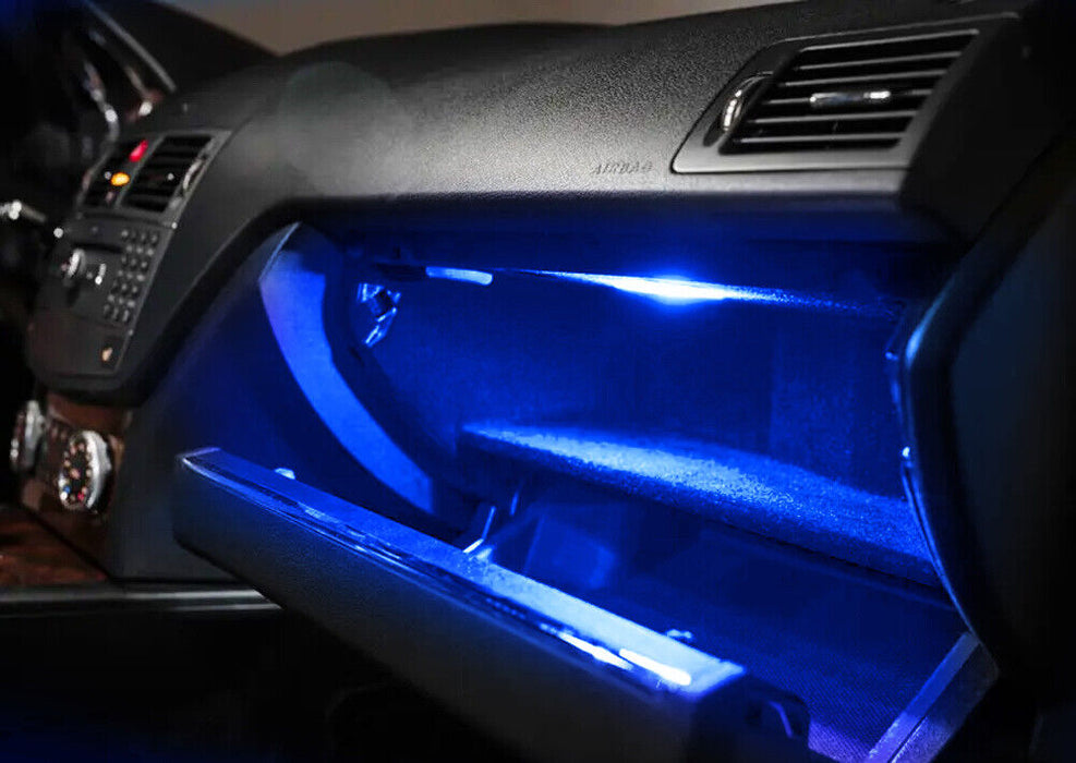 Blue 18-SMD LED Glove Box/Footwell Interior Lamps For VW Jetta GTI Altas CC Eos