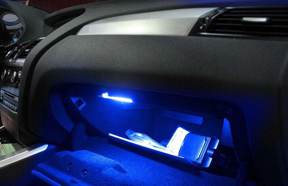 Blue 18-SMD LED Glove Box/Footwell Interior Lamps For VW Jetta GTI Altas CC Eos