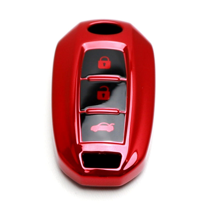 Gloss Red Full Coverage TPU Key Fob Case For Infiniti Q50 Q60 QX50 QX60 Car Key