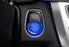 Blue Aluminum Keyless Engine Push Start Button w/Surrounding Ring Trim For BMW