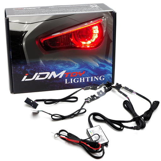 Bluetooth RGBW Multicolor LED Headlight DRL Board Lighting Kit For Infiniti Q50