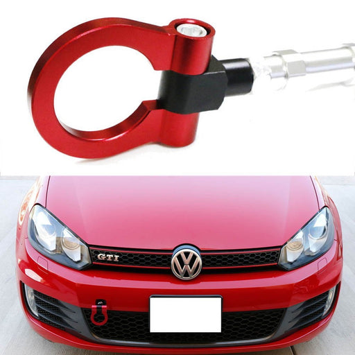 Track Racing Style Aluminum Tow Hook Ring For VW Golf GTI R32 Rabbit Jetta TT