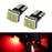 Brilliant Red 168 194 2825 T10 SMD Wedge LED Bulbs For Car Step Side Door Lights