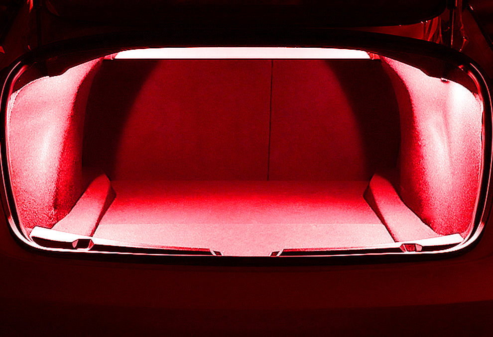 Red Super Bright Full LED Door/Footwell/Glove Box/Trunk Lamps For Tesla 3 Y X S