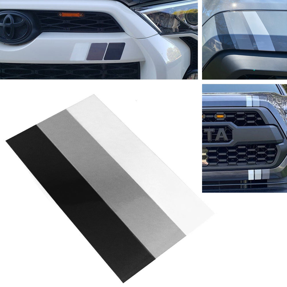 10-Inch Classic Retro Style Tri-Color Stripe Decal Sticker For Toyota/Lexus etc