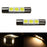 (2) Warm White 3-SMD 6641 LED Bulbs For Car Vanity Mirror Lights Sun Visor Lamp