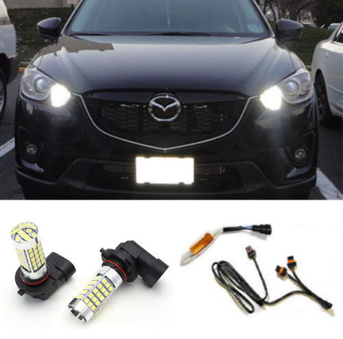 Xenon White 69-SMD 9005 LED DRL Kit For Mazda CX-5 Daytime Running Lights