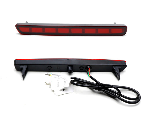 Red Lens Full LED Tail/Brake/Signal Rear Bumper Reflectors For 23-up Honda CRV