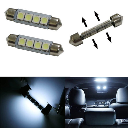 Double Side 8-SMD 1.72" 578 211-2 LED Bulbs For Car Interior Map Dome Lights