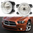 Complete Set Clear Lens Fog Lights w/ Bulbs For Jeep Wrangler Dodge Charger, etc