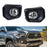 Complete Clear Lens Fog Light Kit w/ Bezel Covers Wiring For 16-up Toyota Tacoma