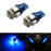 Ultra Blue 5-SMD 2825 168 194 LED Bulbs For Motorcycle Bike Parking Lights