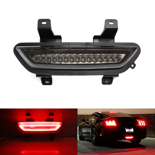 Euro Style 3-IN-1 LED Rear Fog Light Brake/Reverse Light For 15-17 Ford Mustang