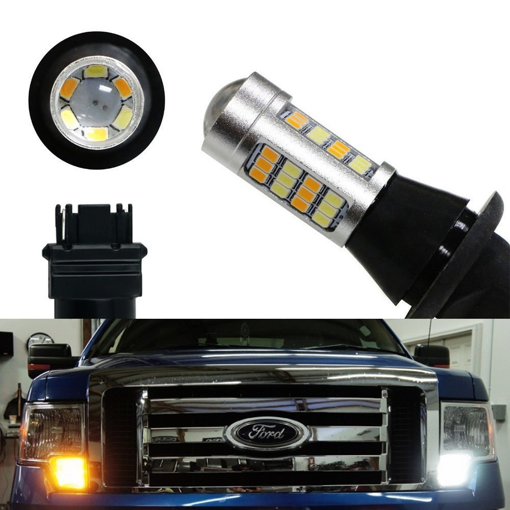 LED Daytime Running Lights/Turn Signal Conversion Kit For Ford F-150 Headlights