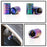 Tuner Racing Style Neo Chrome Anodized Aluminum Tire Valve Caps (Hexagon Shape)