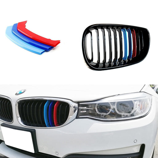 M-Sport 3-Color Grille Insert Trims For BMW F34 3 Series Gran Turismo 3GT Kidney