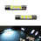 D29mm F30-WHP Fuse Type 6614F Sun Visor Vanity Mirror 5050 3-SMD LED light bulbs-iJDMTOY