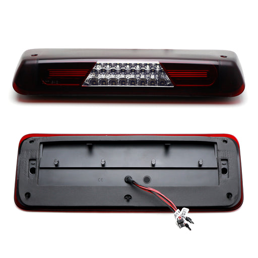 Dark Red Double C-Ring Full LED High Mount 3rd Brake Lamp For Ford 2004-08 F150