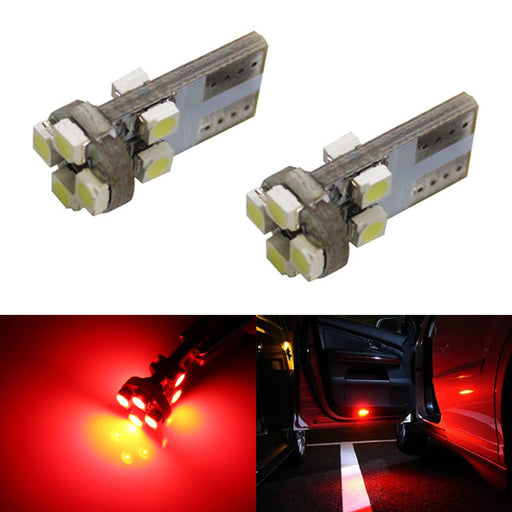 Brilliant Red 168 194 2825 T10 LED Bulbs For Car Step Courtesy, Side Door Lights