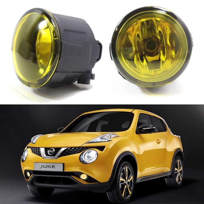 Yellow Driver Passenger Sides Fog Lights + H11 Halogen Bulbs For Nissan Infiniti