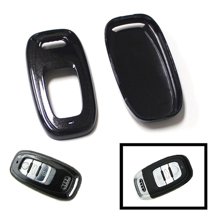 Exact Fit Gloss Black Remote Smart Key Fob Shell For Audi A3 A4 A5 A6 A7 A8 etc