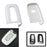 Exact Fit Glossy White Remote Smart Key Key Shell Holder Cover For Hyundai Kia