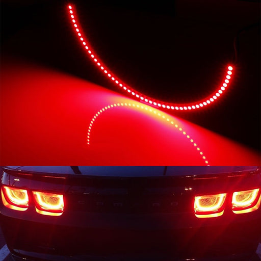 Brilliant Red LED Afterburner Effect Tail Lamp Halo Rings For 10-13 Chevy Camaro