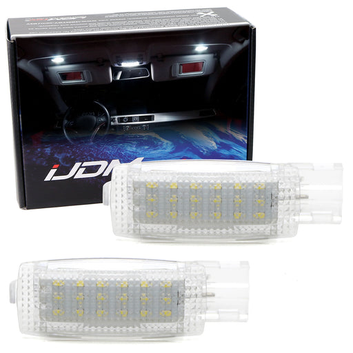 White LED Visor Vanity Mirror Lights For VW Golf GTi EOS Jetta Passat CC Tiguan