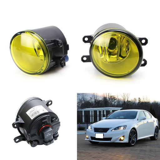 Yellow Lens OE Rplacement Fog Light Lamps with H11 Bulbs For Toyota Lexus Scion