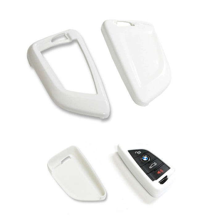 Exact Fit Glossy White Smart Key Fob Shell Cover For BMW X1 X4 X5 X6 5 7 Series