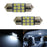 Xenon White 9-SMD 1.25" 31mm DE3175 DE3022 LED Bulbs For Interior Map Dome Light