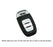 Exact Fit Gloss White Remote Smart Key Fob Shell For Audi A3 A4 A5 A6 A7 A8 etc