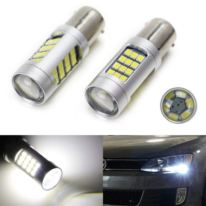 42-SMD Error Free 1156 7506 LED Bulbs For 11-17 VW Jetta Daytime Running Lights